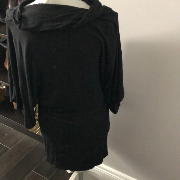 Black draped dress - Picture 2 of 2